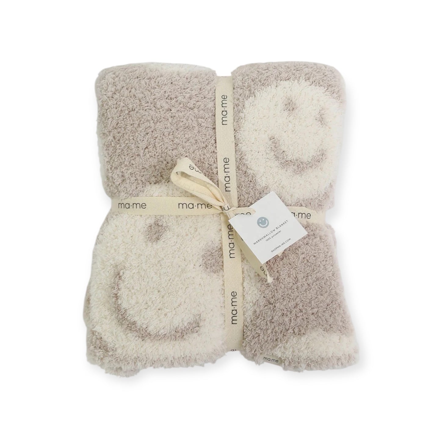Marshmallow Blanket - Smiley (Oatmeal)