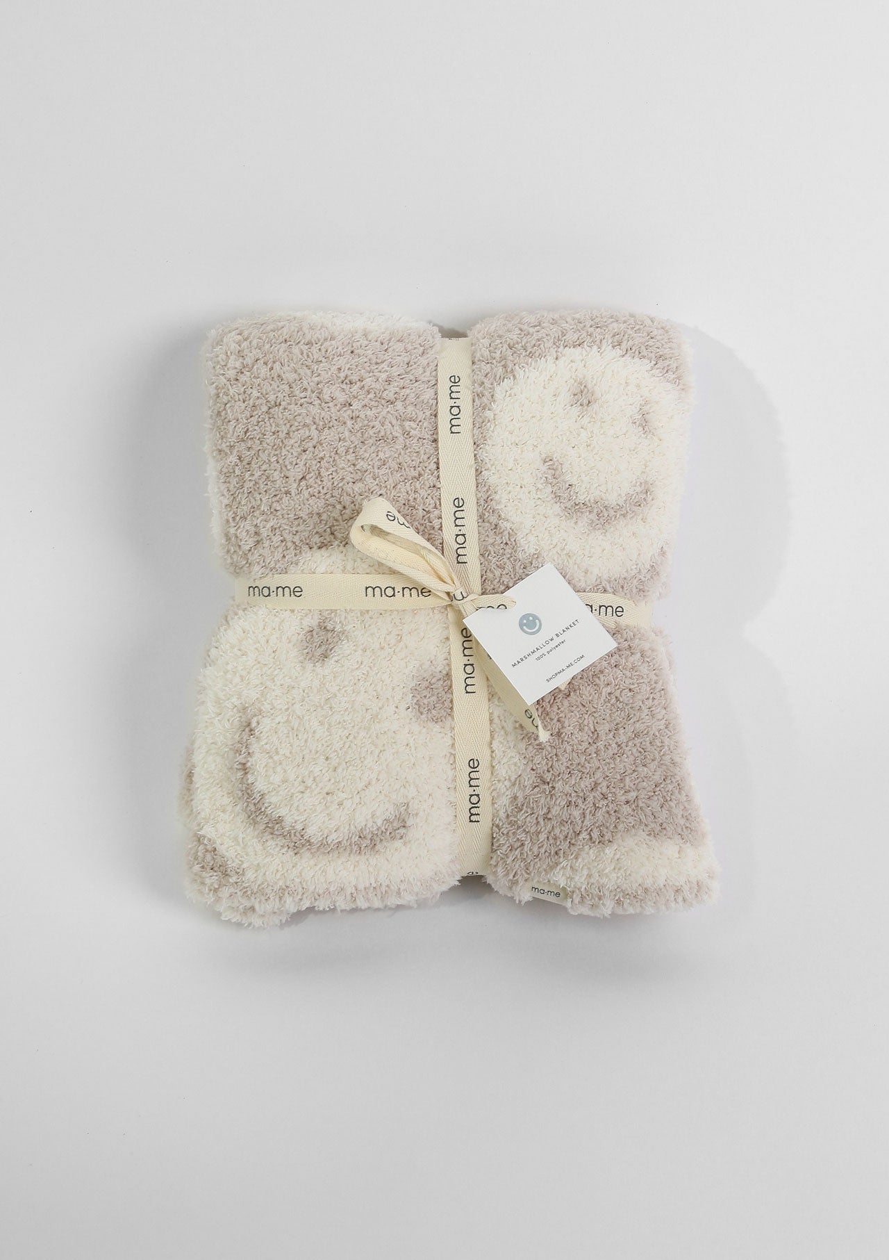 Marshmallow Blanket - Smiley (Oatmeal)