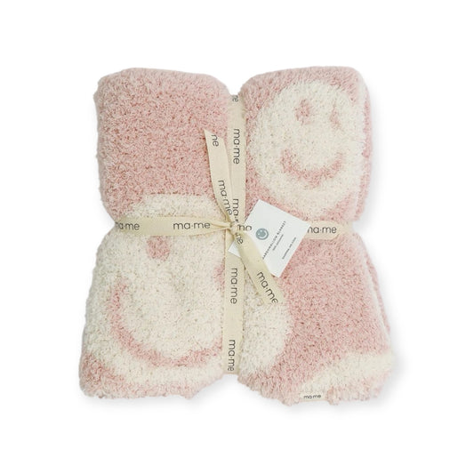 Marshmallow Blanket - Smiley (Pink)