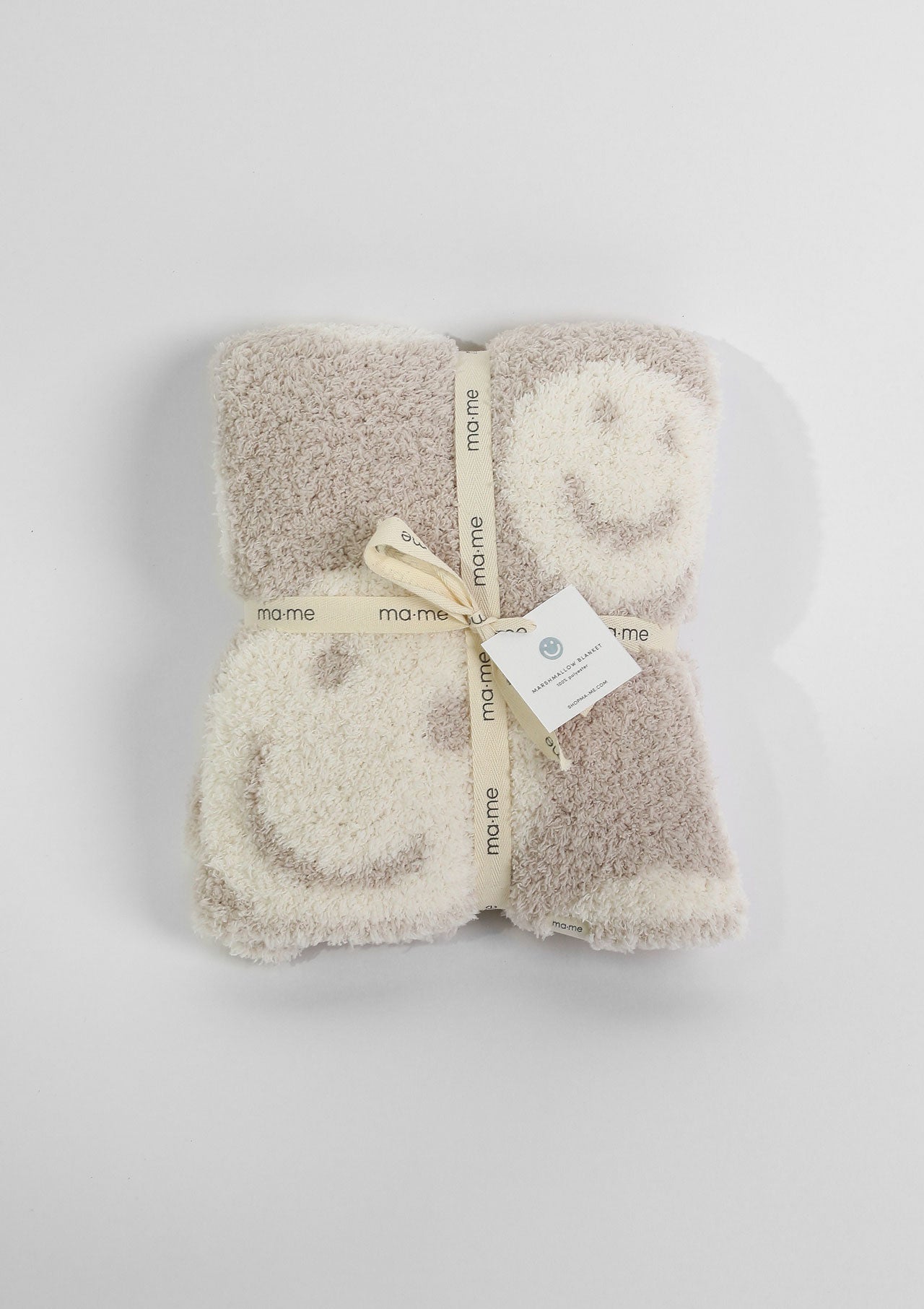 Marshmallow Blanket - smiley (Oatmeal)