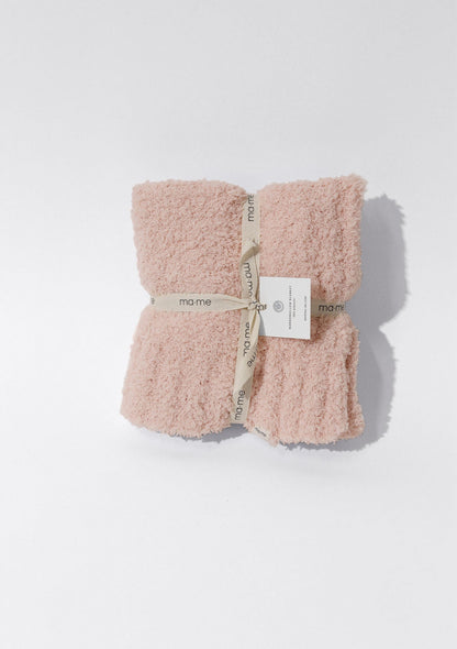 Dusty Rose Marshmallow Blanket