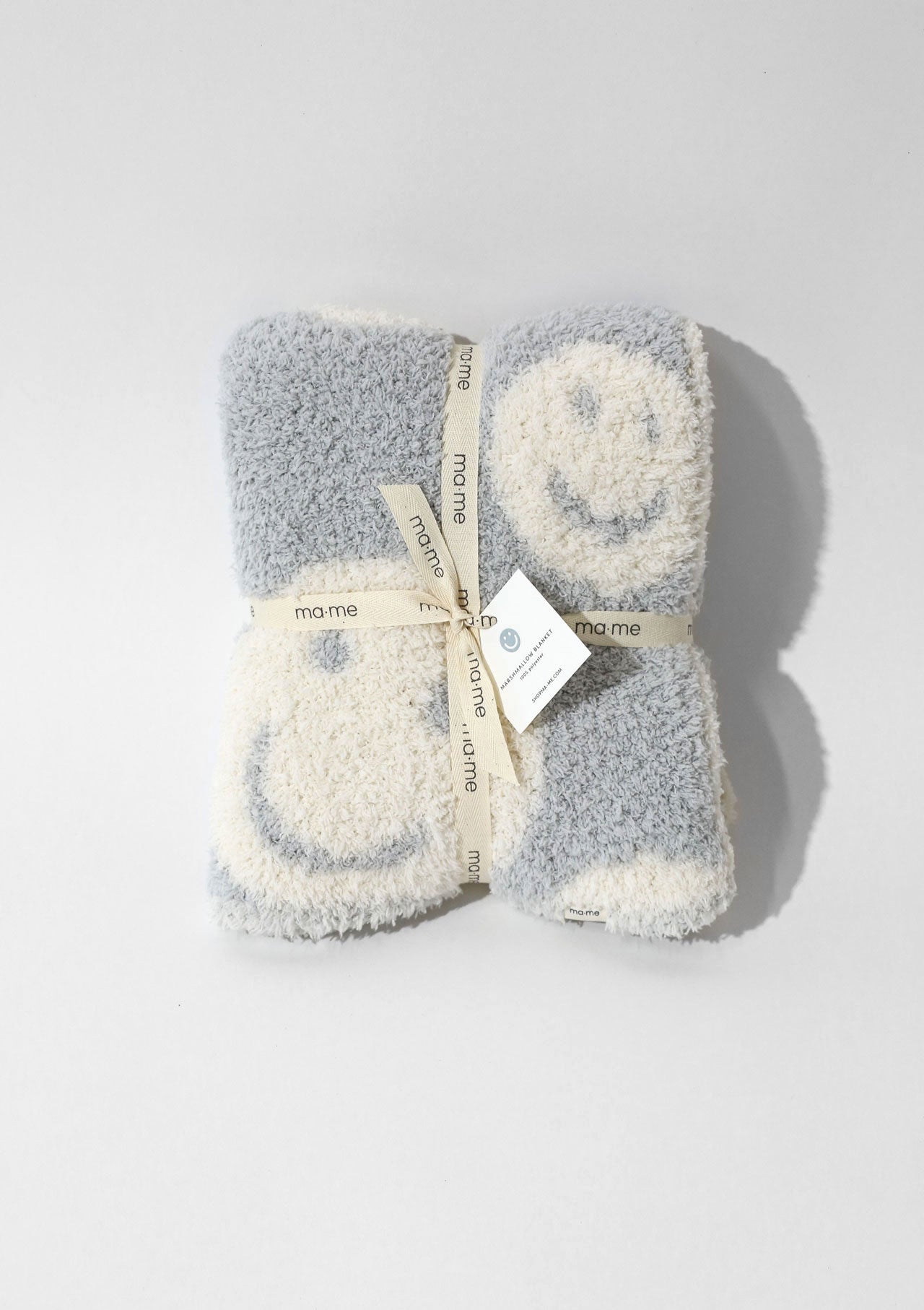 Marshmallow Blanket - smiley (Blue)